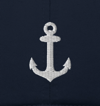 Casquette de baseball bio - "Ancre Marine"