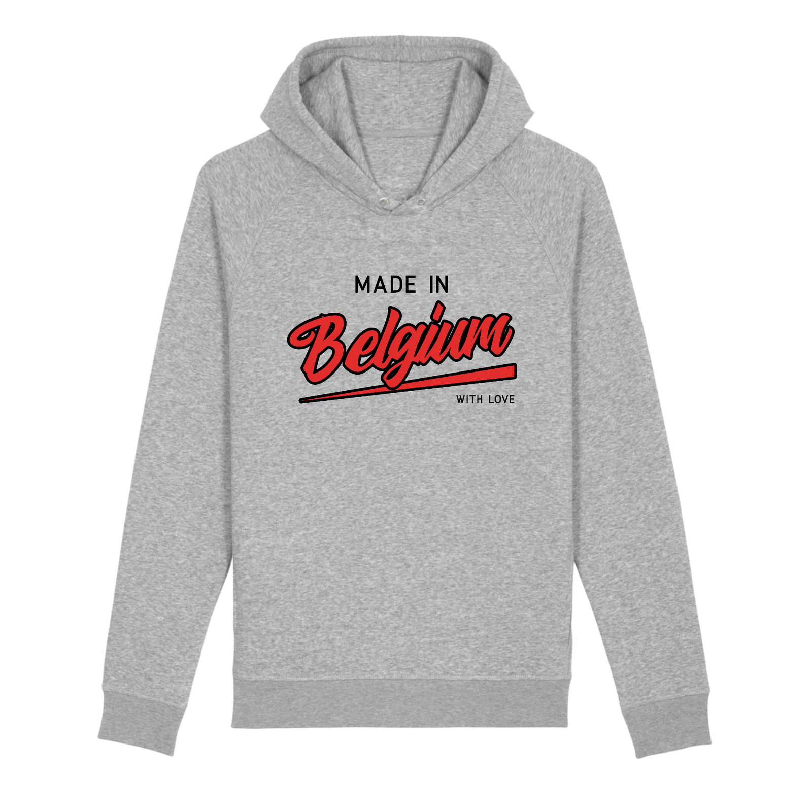 pull à capuche made in Belgium