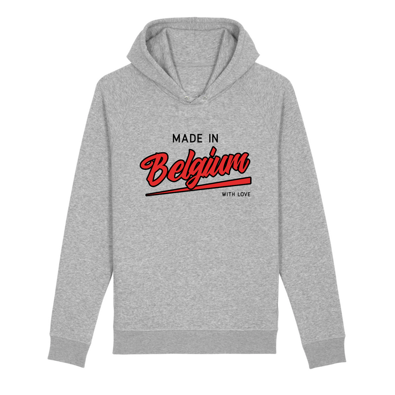 pull à capuche made in Belgium