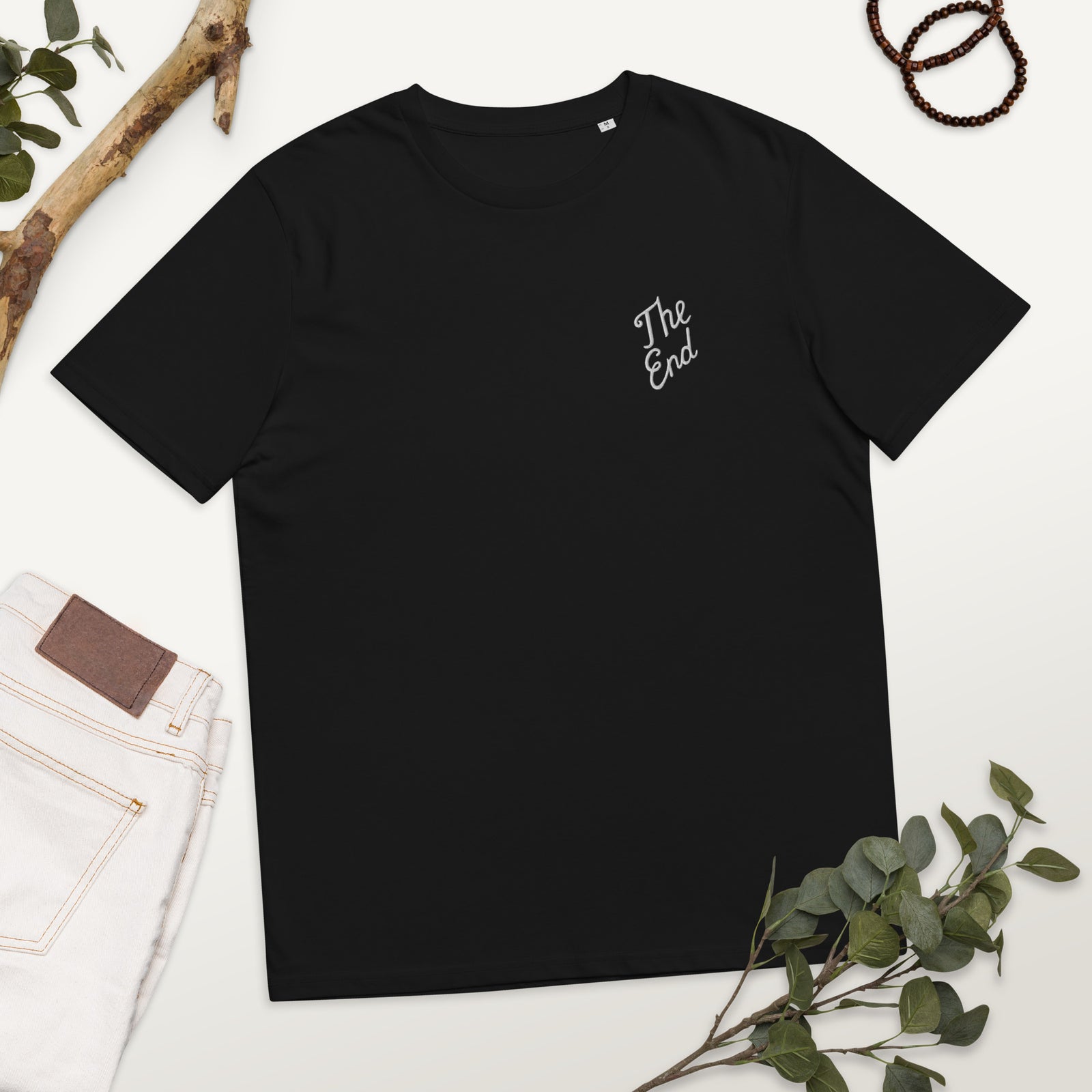 T-shirt - "THE END" -  from chtmboutique by chtmboutique - broderie, cinema, THE END