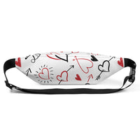 Sac banane femme In Love coeurs – vue 4