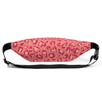 Sac banane femme coeurs léopard rose – vue 4