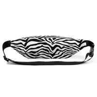 Sac banane imprimé zèbre noir et blanc – vue 4