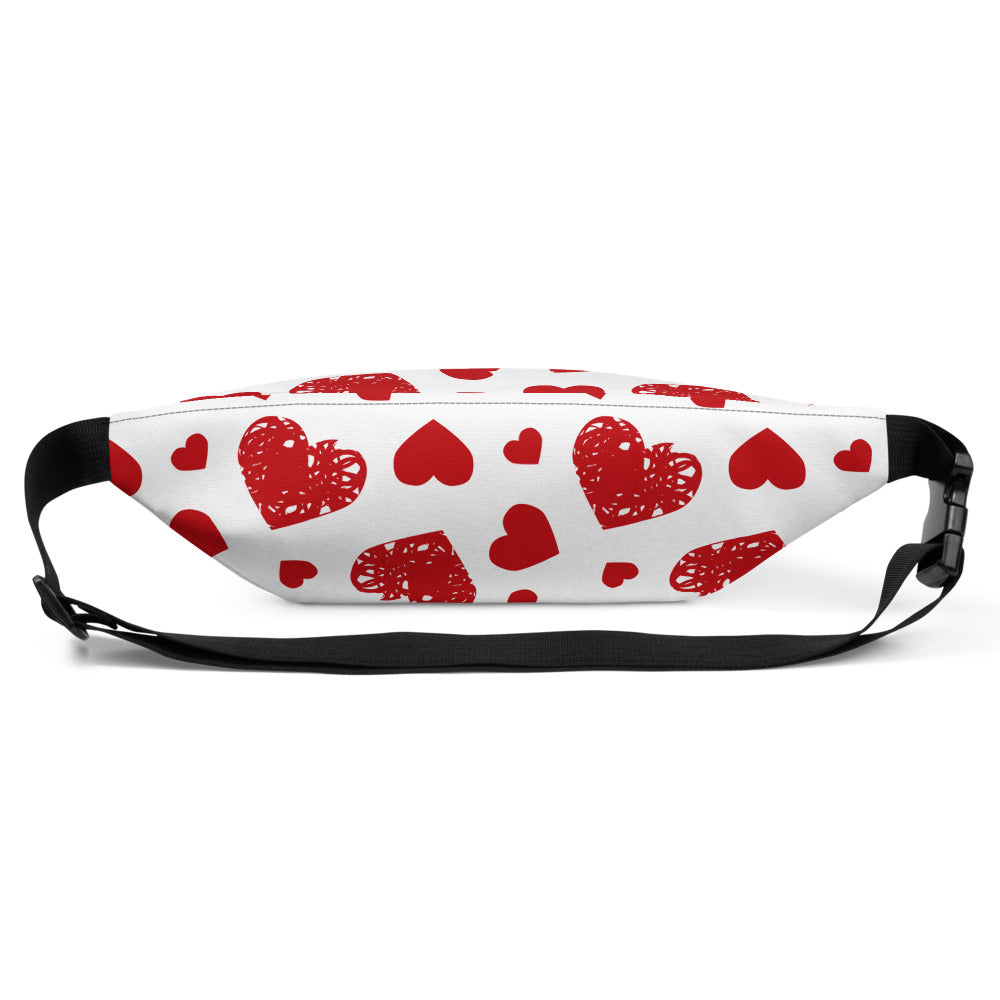 Sac banane Valentine coeurs – vue 4