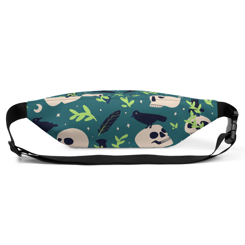 Sac Banane - TÊTE DE MORT -  from chtmboutique by chtmboutique - SAC BANANE, TETE DE MORT