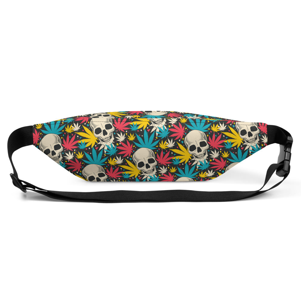 Sac Banane - TETE DE MORT CANNABIS -  from chtmboutique by chtmboutique - CANNABIS, SAC BANANE, TETE DE MORT