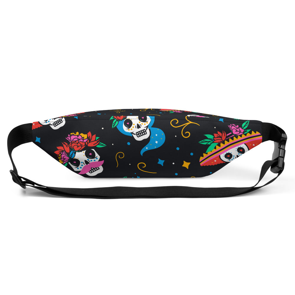 Sac Banane - TÊTE DE MORT MEXICAINE -  from chtmboutique by chtmboutique - SAC BANANE, TETE DE MORT MEXICAINE