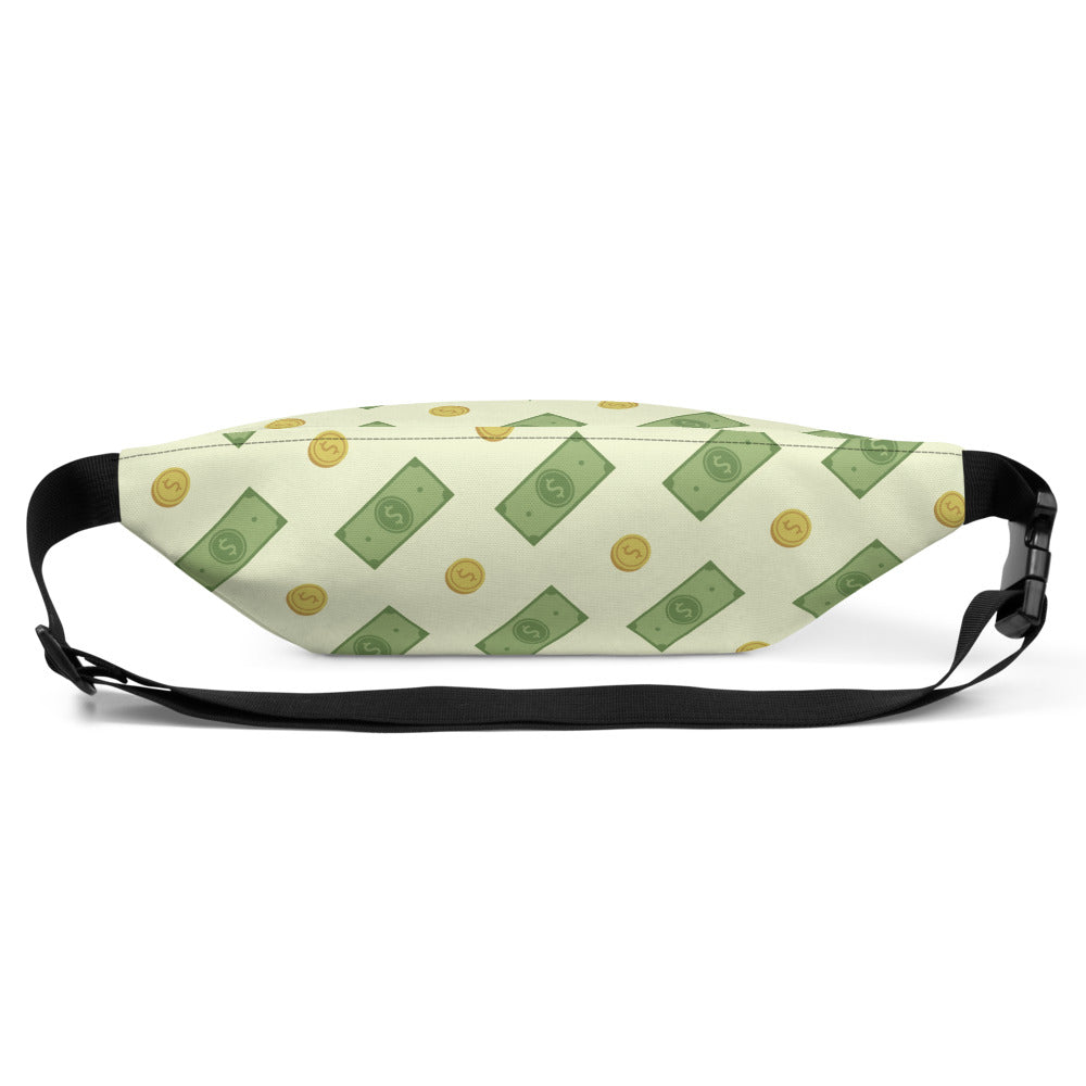 Sac banane motif money billets – vue 4