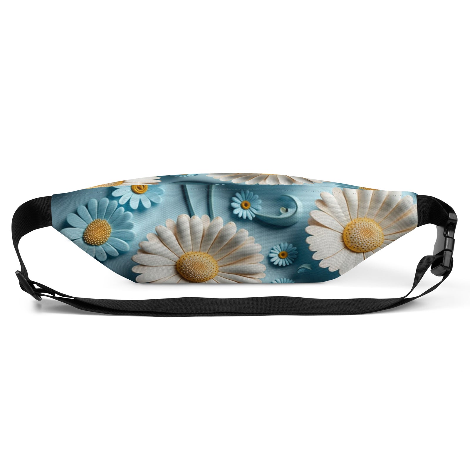 Sac banane femme marguerites fond bleu – vue 6