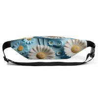 Sac banane femme marguerites fond bleu – vue 6