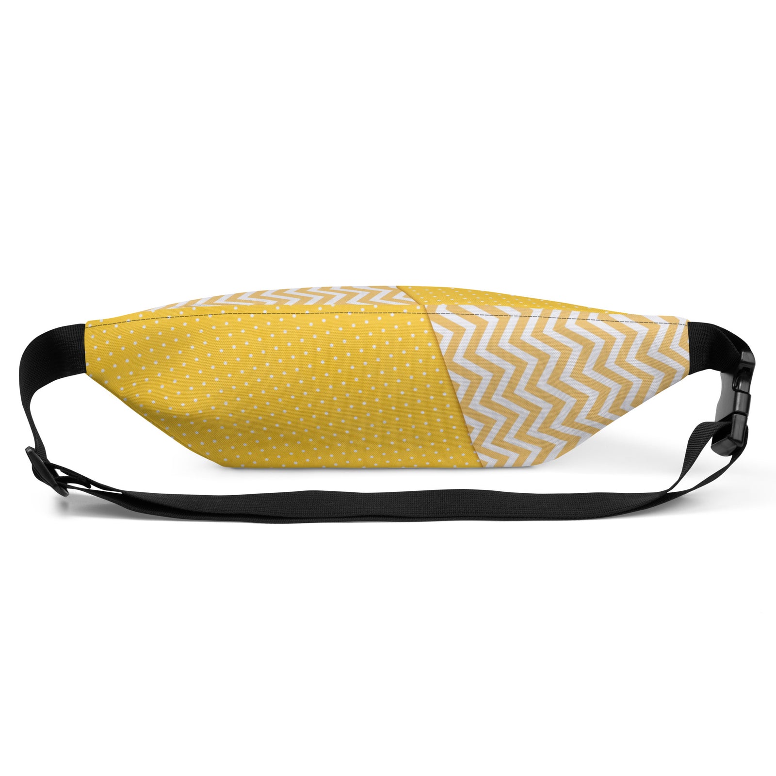 Sac banane pois et chevrons jaune – vue 4