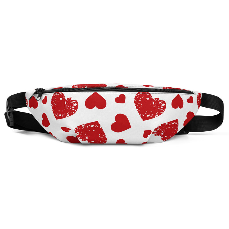 Sac banane Valentine coeurs