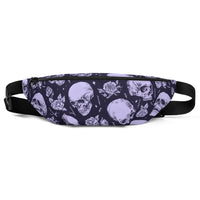 Sac banane têtes de mort motif all-over