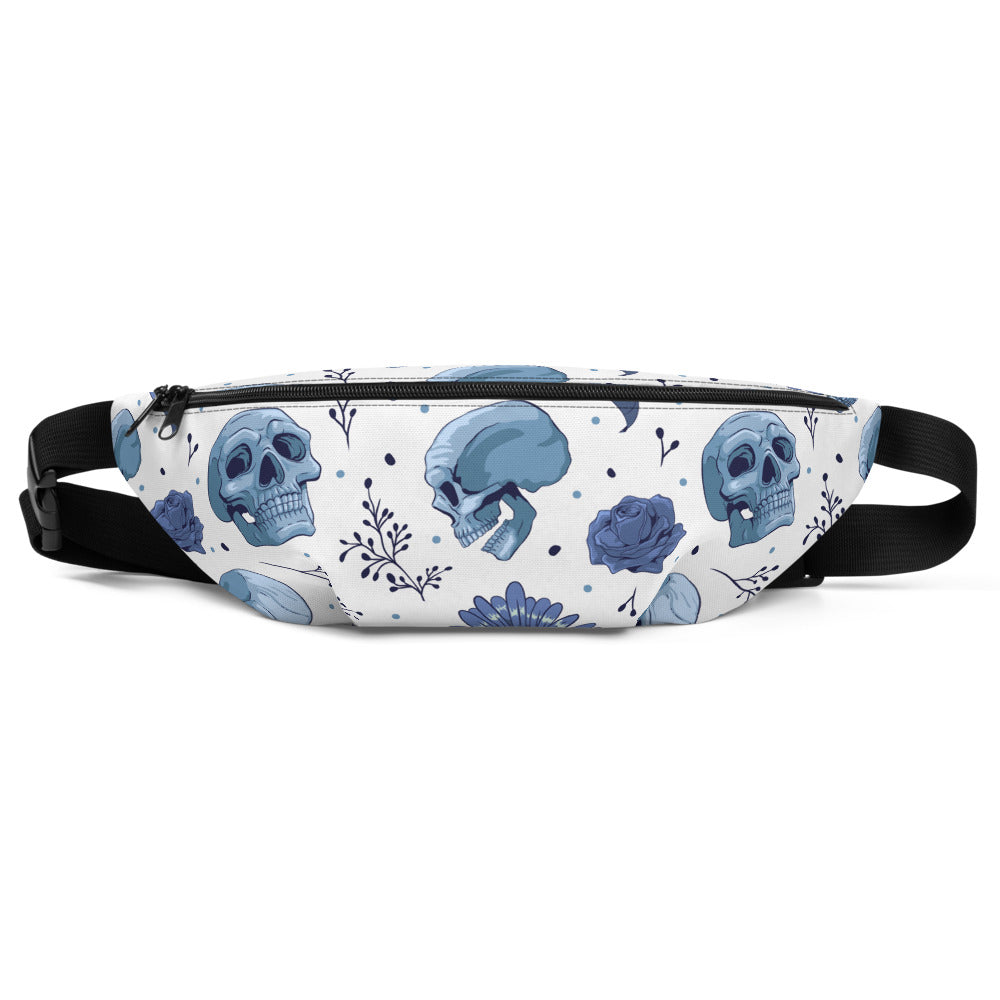 Sac Banane TÊTE DE MORT -  from chtmboutique by chtmboutique - FLEURS, SAC BANANE, TETE DE MORT