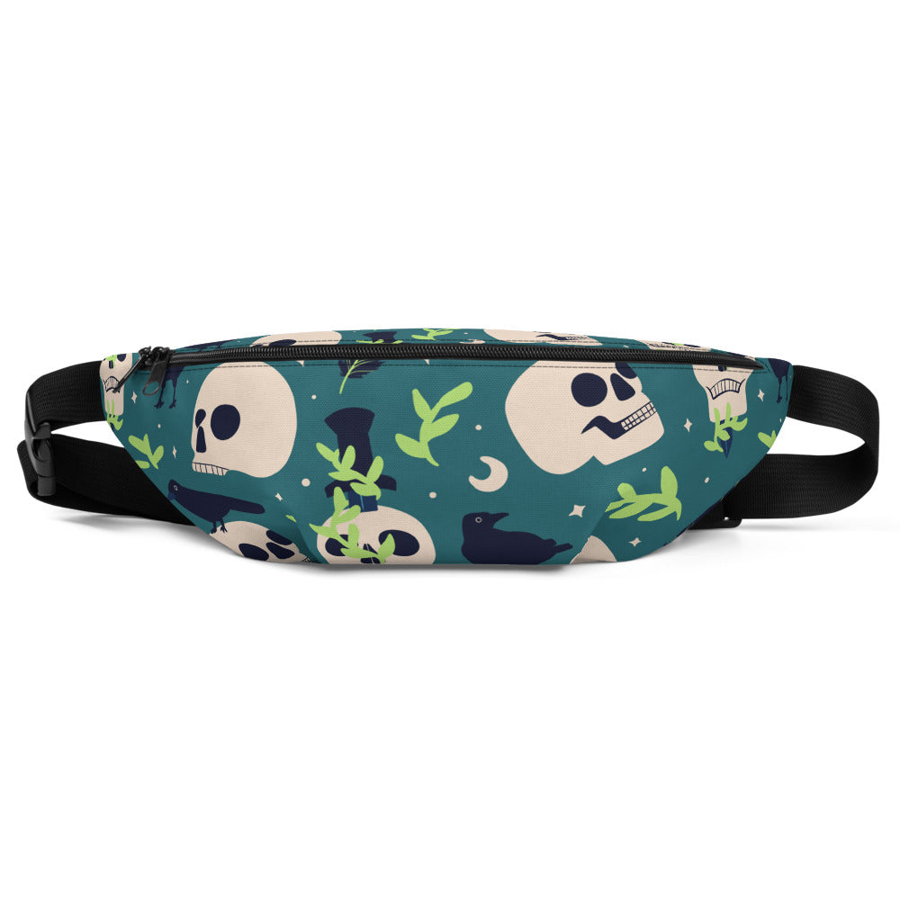 Sac Banane - TÊTE DE MORT -  from chtmboutique by chtmboutique - SAC BANANE, TETE DE MORT
