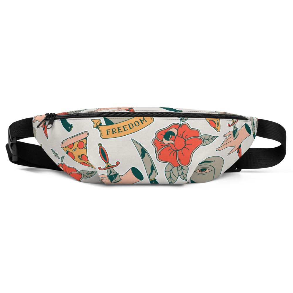 Sac Banane - TATOO RETRO -  from chtmboutique by chtmboutique - SAC BANANE, TATOO