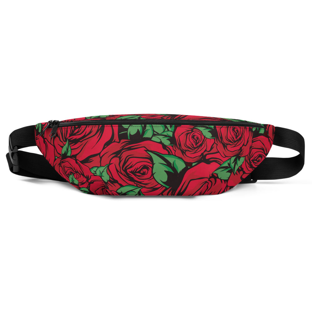 Sac Banane - ROSES ROUGES -  from chtmboutique by chtmboutique - ROSES ROUGES, SAC BANANE
