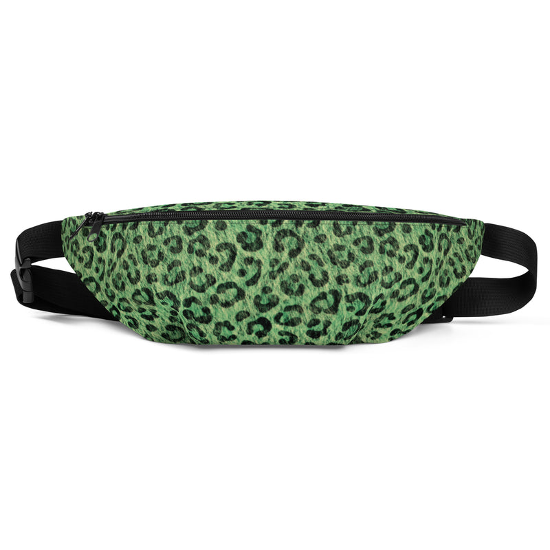 Sac banane femme léopard vert