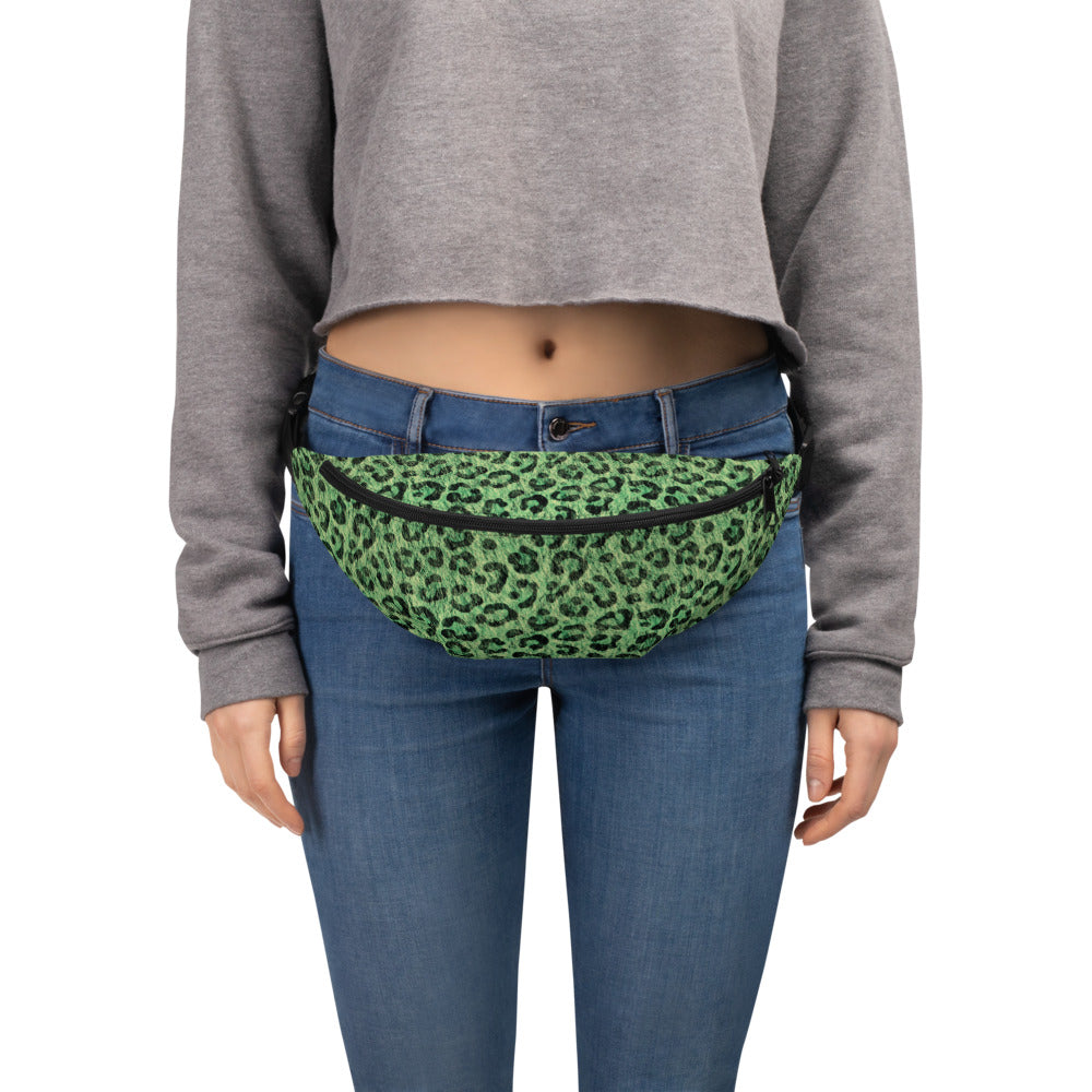 Sac banane femme léopard vert – vue 3