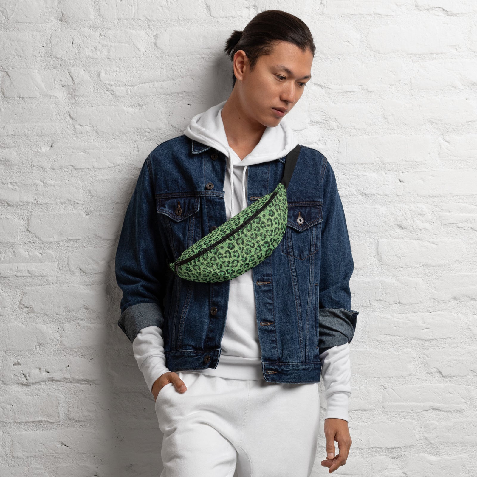 Sac banane femme léopard vert – vue 5