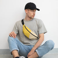 Sac banane pois et chevrons jaune – vue 7