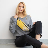 Sac banane pois et chevrons jaune – vue 8