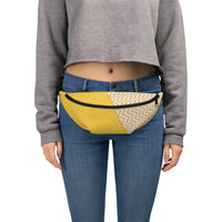 Sac banane pois et chevrons jaune – vue 9
