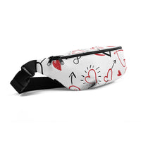 Sac banane femme In Love coeurs – vue 2