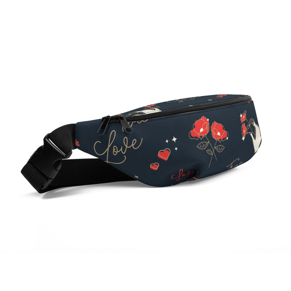 Sac banane True Love coeurs rose – vue 2