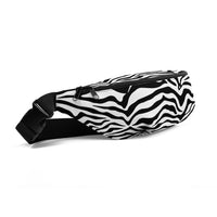 Sac banane imprimé zèbre noir et blanc – vue 2