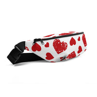 Sac banane Valentine coeurs – vue 2
