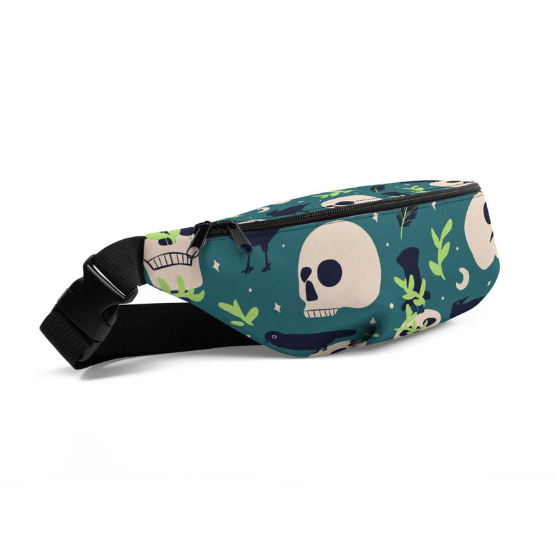 Sac Banane - TÊTE DE MORT -  from chtmboutique by chtmboutique - SAC BANANE, TETE DE MORT
