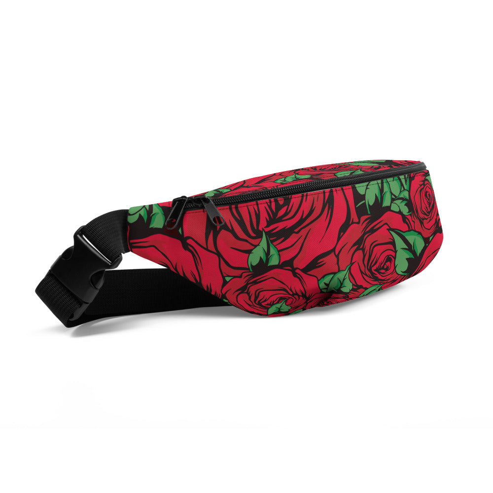 Sac Banane - ROSES ROUGES -  from chtmboutique by chtmboutique - ROSES ROUGES, SAC BANANE