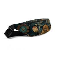 Sac banane femme floral baroque or et vert – vue 6