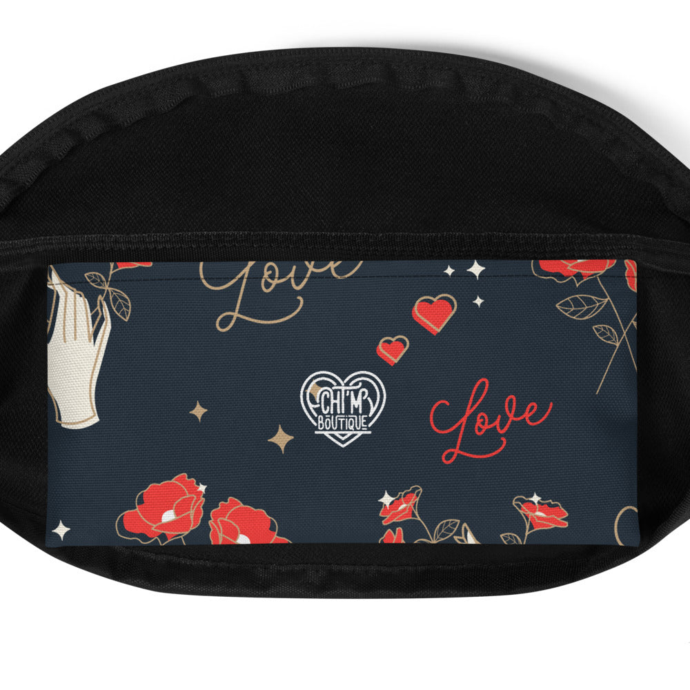 Sac banane True Love coeurs rose – vue 5