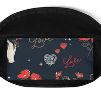 Sac banane True Love coeurs rose – vue 5