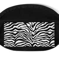 Sac banane imprimé zèbre noir et blanc – vue 5