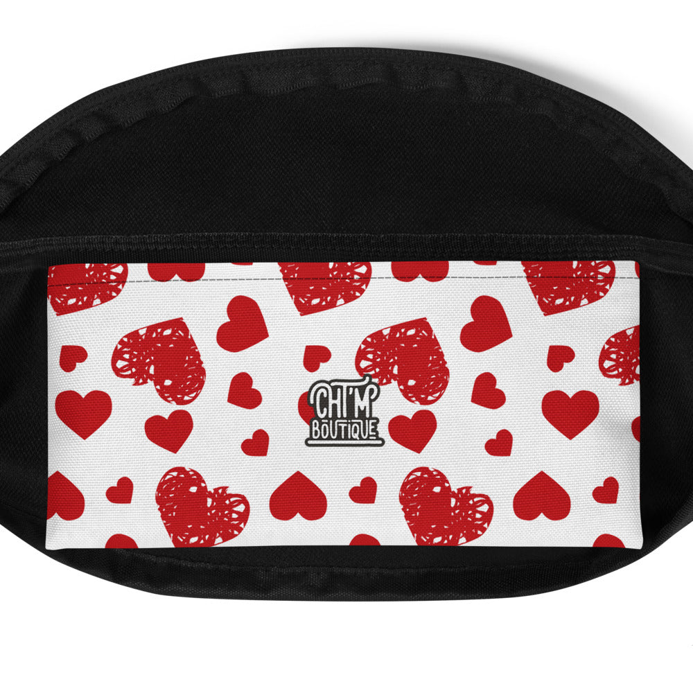 Sac banane Valentine coeurs – vue 5