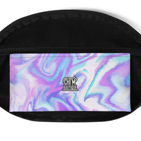 Sac banane cool tie and dye bleu mauve – vue 5
