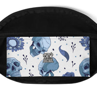 Sac banane tête de mort fleurie – vue 5