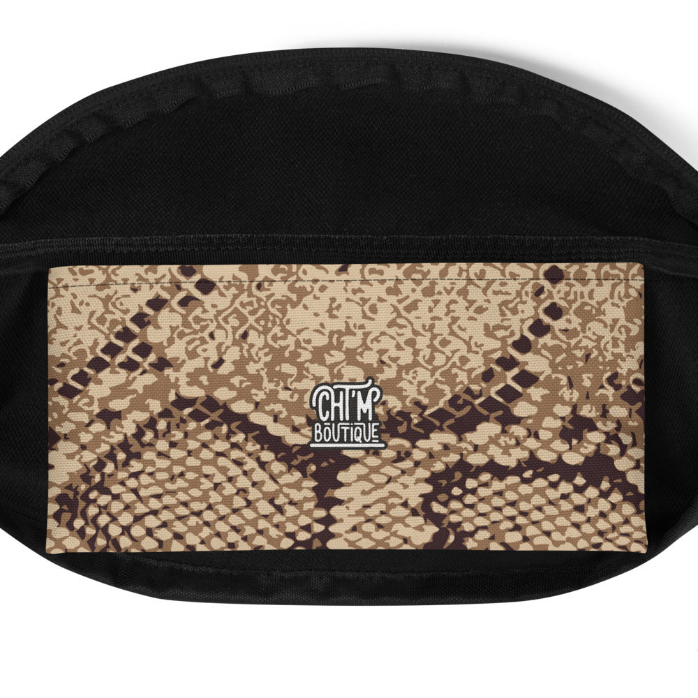 Sac Banane - PEAU DE SERPENT -  from chtmboutique by chtmboutique - SAC BANANE, SERPENT