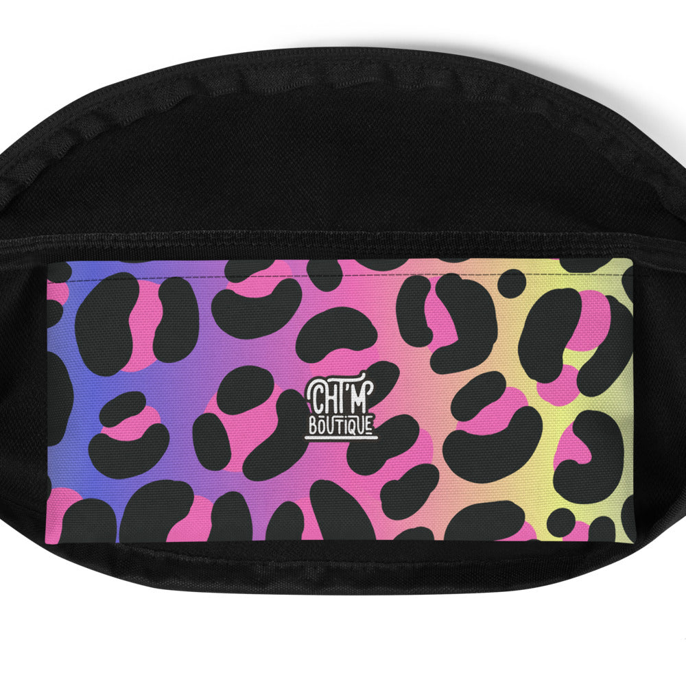 Sac banane léopard néon rétro – vue 5