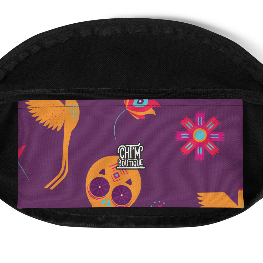 Sac Banane - TÊTES DE MORTS MEXICAINES -  from chtmboutique by chtmboutique - MEXICAIN, SAC BANANE, TETES DE MORTS