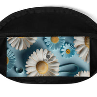 Sac banane femme marguerites fond bleu – vue 7