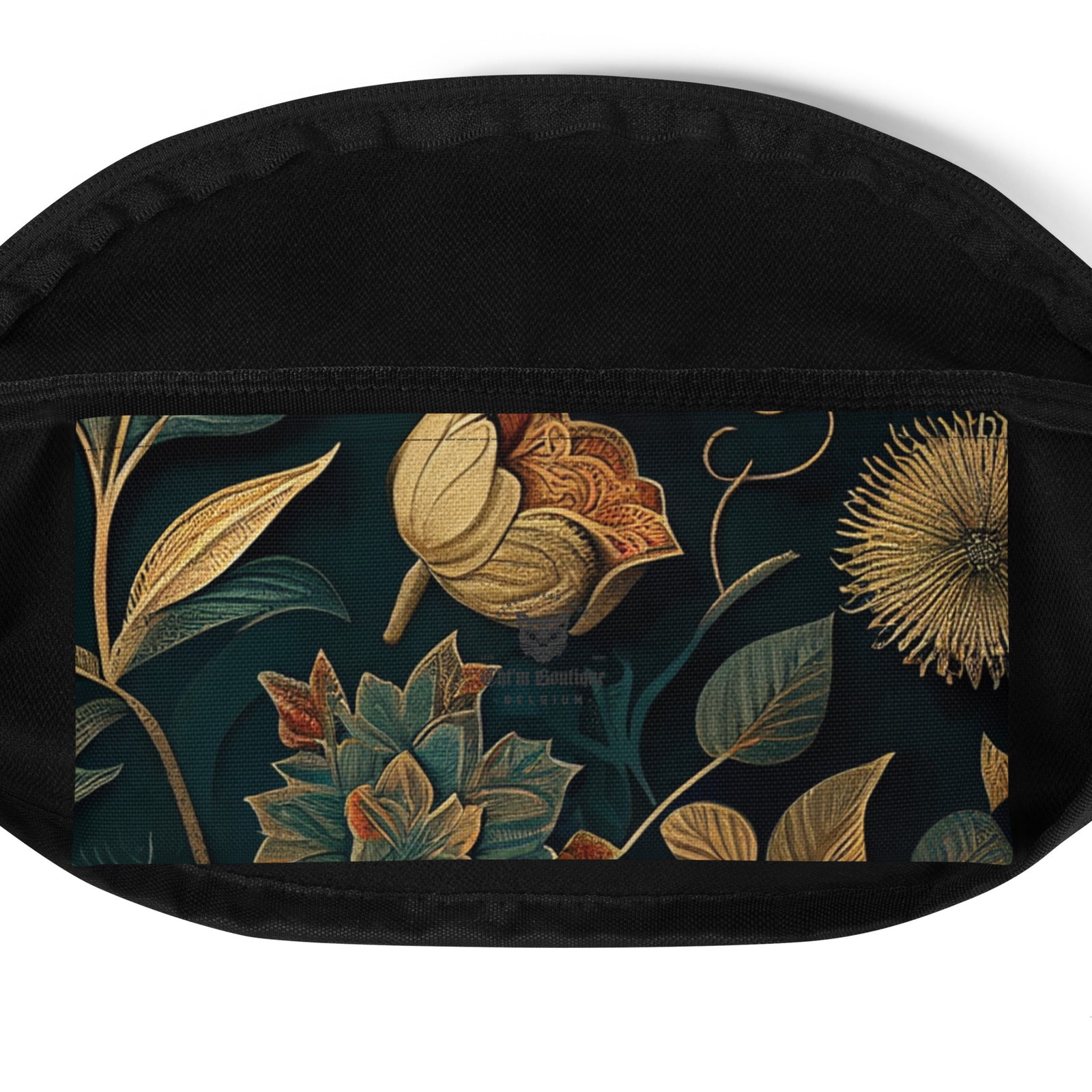 Sac banane femme floral baroque or et vert – vue 9