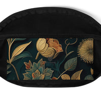 Sac banane femme floral baroque or et vert – vue 9