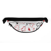 Sac banane femme In Love coeurs – vue 3