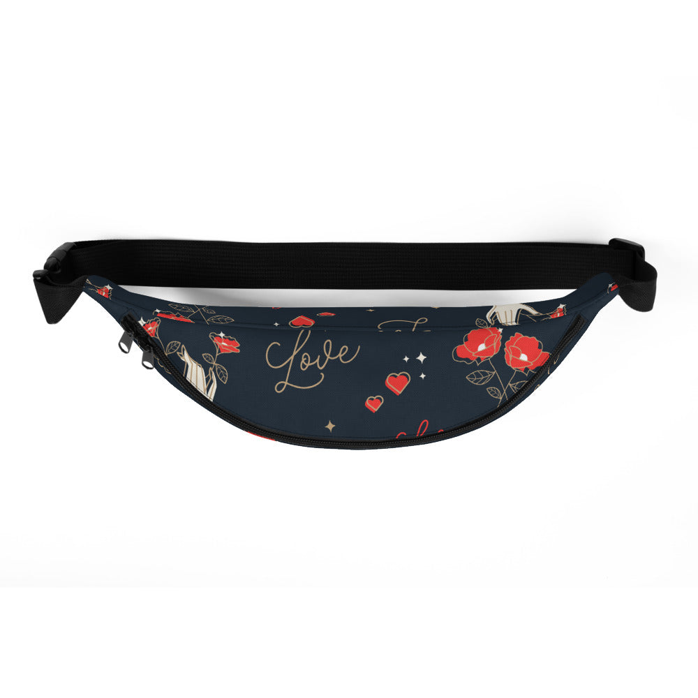 Sac banane True Love coeurs rose – vue 3