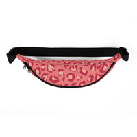Sac banane femme coeurs léopard rose – vue 3