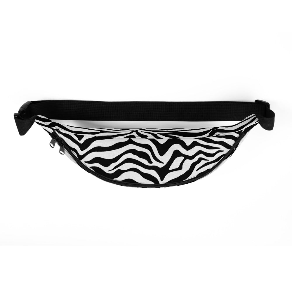 Sac banane imprimé zèbre noir et blanc – vue 3